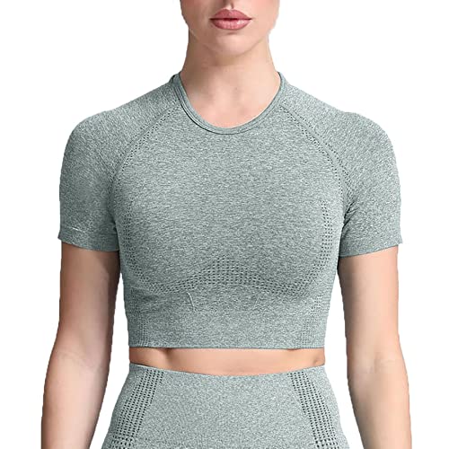 B Khaki Marl (Crop Tops)