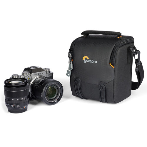 Lowepro Adventura SH 120 III DSLR Camera Shoulder Bag - Compact & Lightweight for Travel Photography (Black) - Perfect for Hiking, City Exploration & Everyday Camera Protection