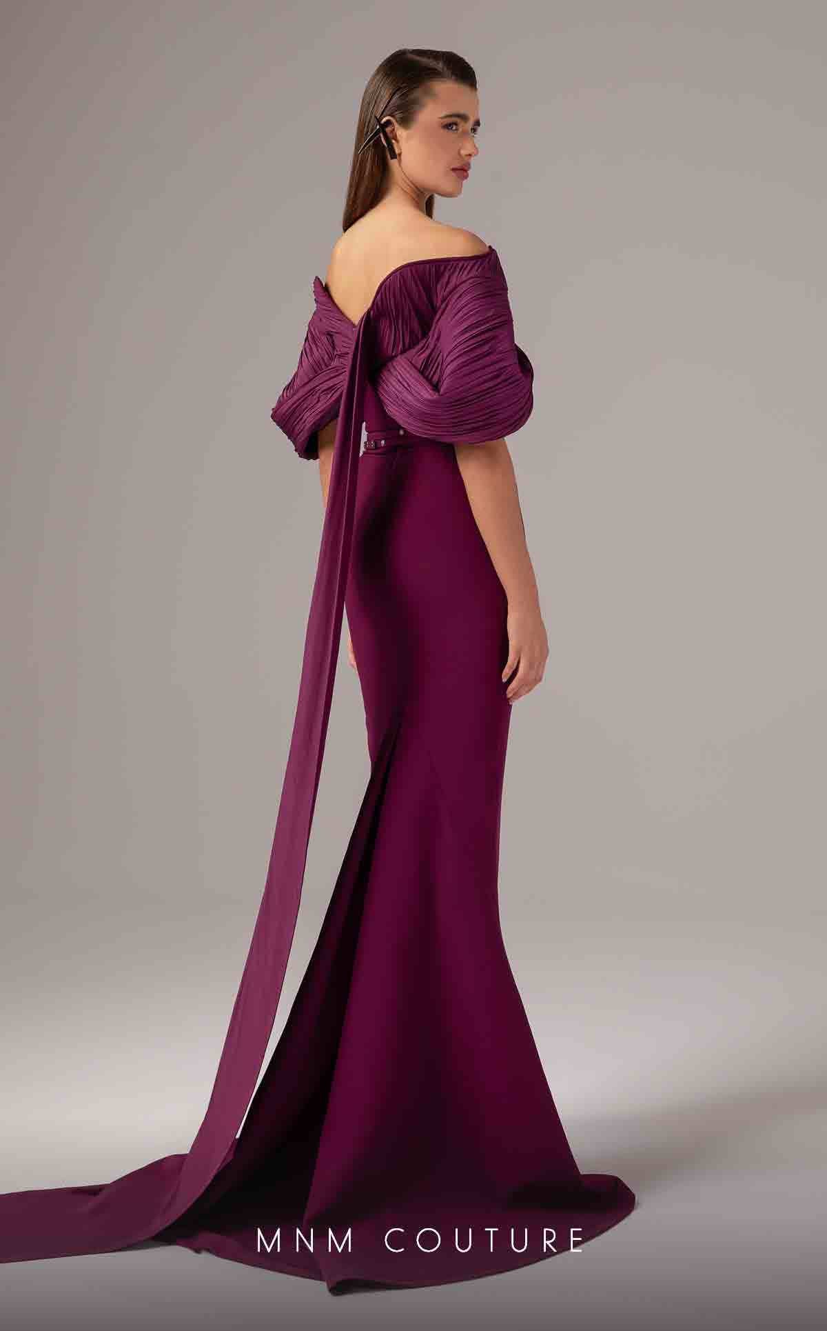 Elegant Alyn Organza Scoop Neck Mermaid Wedding Gown | MNM Couture Style E0088 | Perfect for Bridal, Prom & Formal Events
