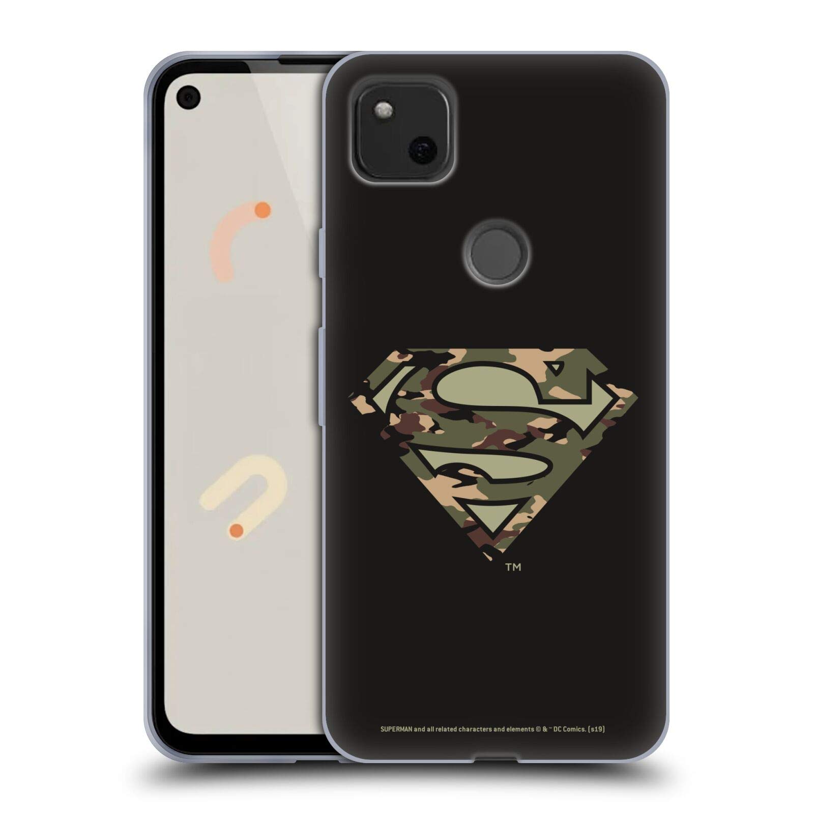 Superman DC Comics Case for Google Pixel 4a - Soft Gel Cover for Superhero Fans