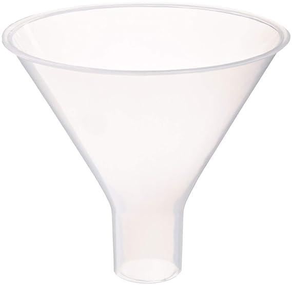 100mm Plastic Powder Funnel - Durable Kitchen & Lab Filling Tool (Pack of 1) - Perfect for Baking, Spices Transfer, Chemical Measuring & DIY Crafts