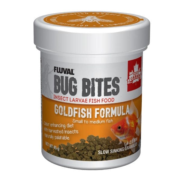 Fluval Bug Bites Slow Sinking Granules - Premium Goldfish Food (45g) | High Protein Natural Nutrition for Healthy Growth | Perfect for Daily Feeding in Home Aquariums & Fish Tanks