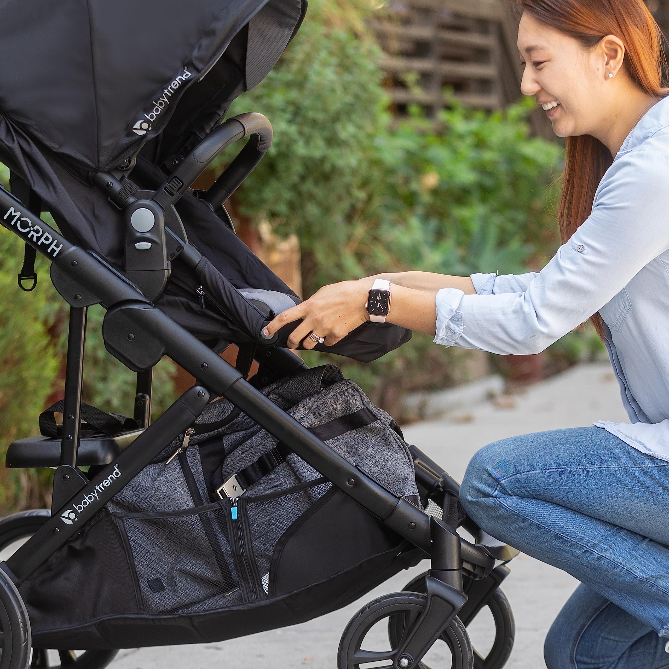 Baby Trend Morph Single to Double Modular Travel System Stroller - Convertible Infant Car Seat & Stroller Combo for Twins or Siblings, Black | Perfect for Travel, Shopping & Daily Outings with Baby