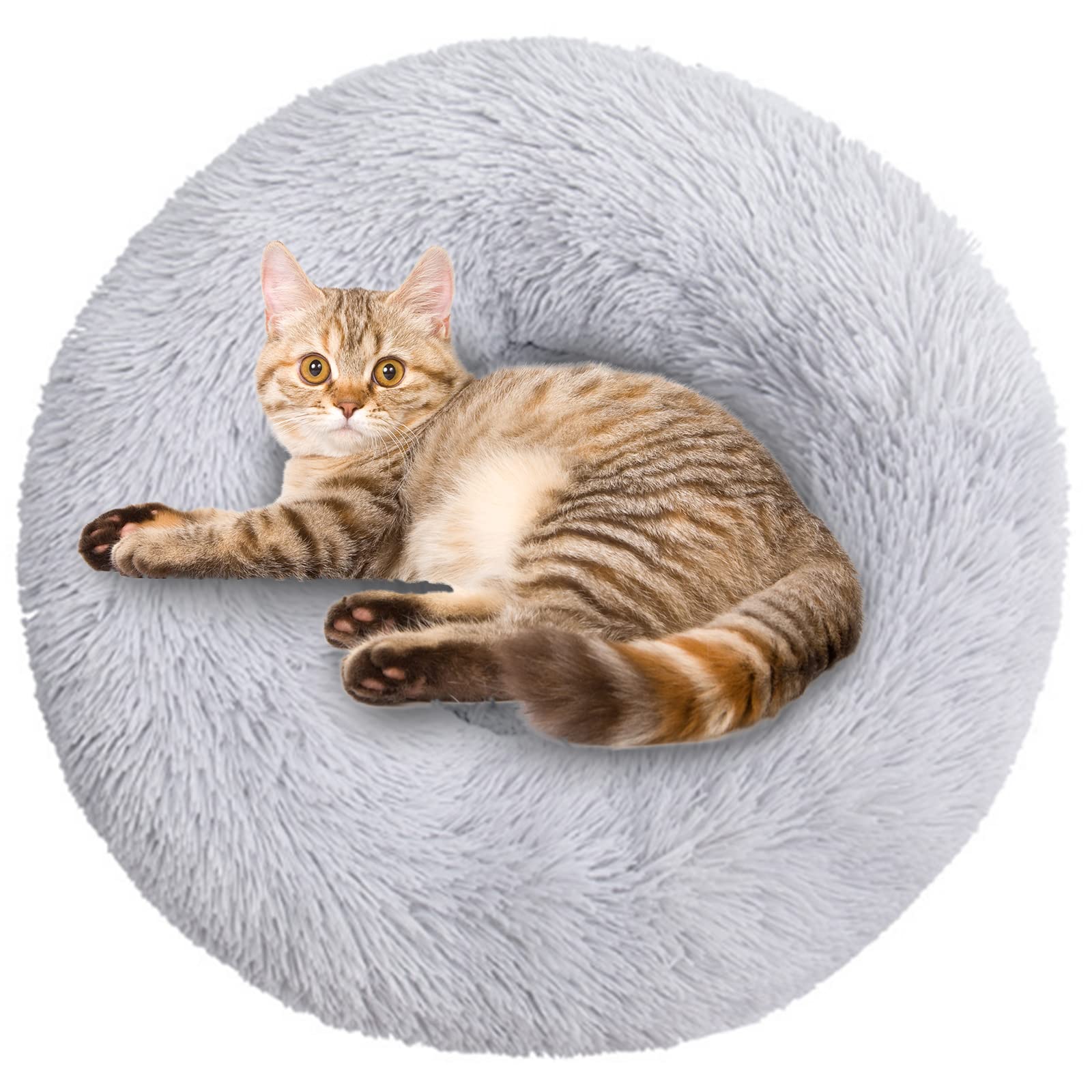 Lumeiy Calming Dog Bed & Cat Bed - Machine Washable, High Bolster, Orthopedic Support for Pets - Multiple Sizes (S to XXL) - Perfect for Anxiety Relief, Crate Training & Cozy Napping