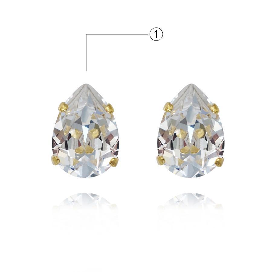 Mini Drop Stud Earrings for Women - Choose Any Color | Dainty Everyday Jewelry for Work, Parties & Gifting