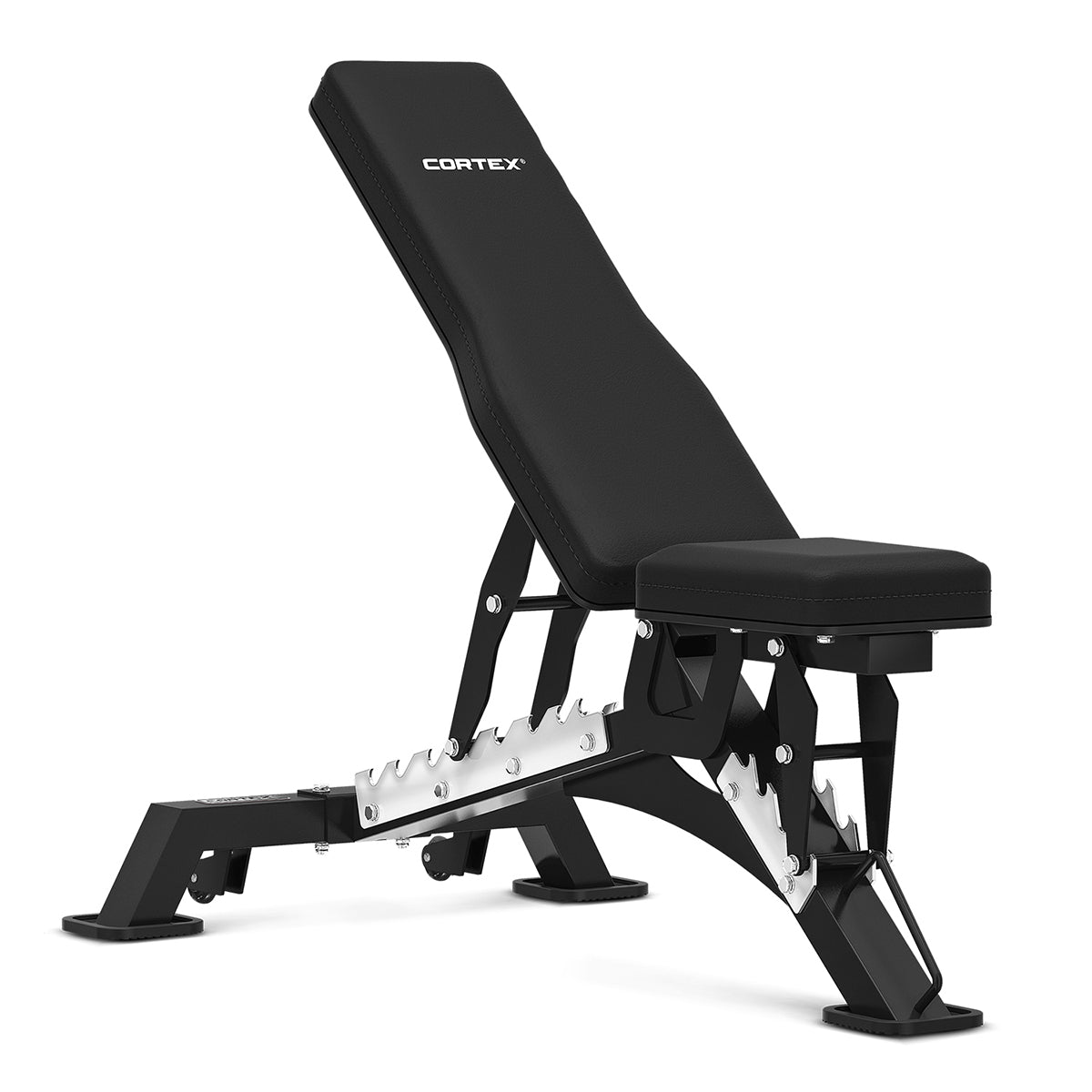 CORTEX ALPHA SERIES FID 11 Commercial Multi-Adjustable Weight Bench with Decline - Heavy Duty Home & Gym Workout Equipment for Strength Training & Fitness