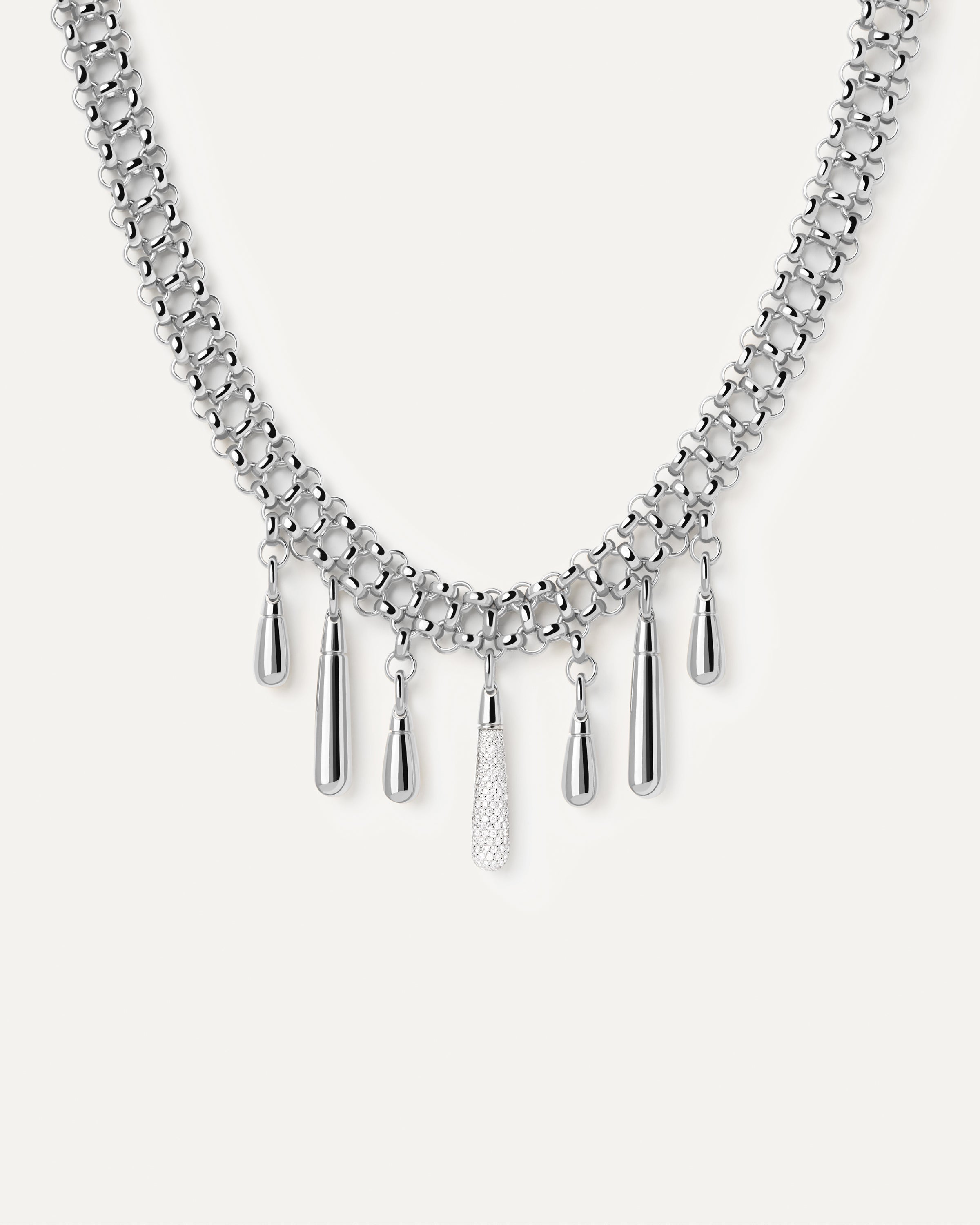Elegant Jelly Silver Choker Necklace for Women - Trendy Adjustable Statement Piece for Parties, Weddings & Everyday Wear