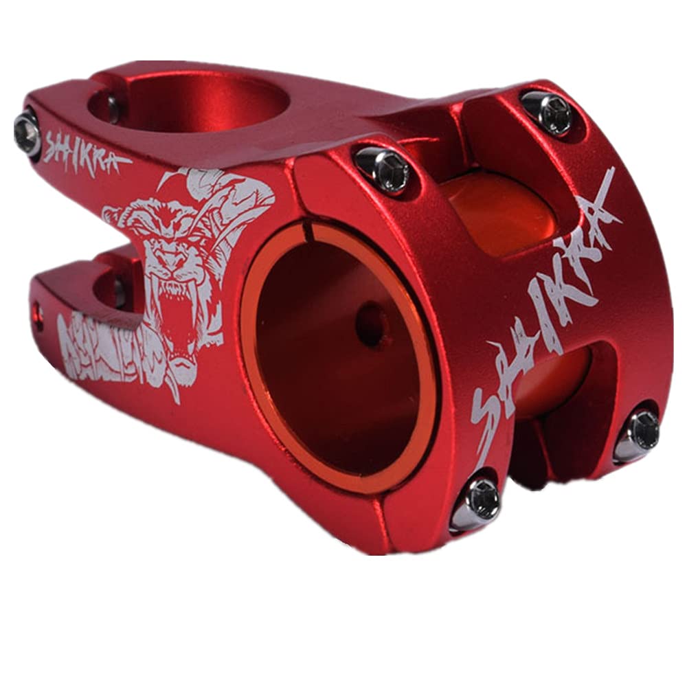 31.8mm 35 Pole 0 Degree 50mm Bicycle Stem for Mountain Bike, Road Bike, BMX, MTB, Fixie Gear - Lightweight Aluminum Alloy Short Handlebar Stem - Perfect for Commuting, Racing & Off-Road Cycling