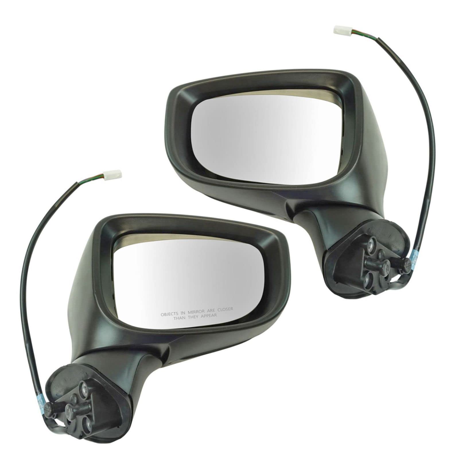 Heated Side Mirror Set for 2014-2016 Mazda 3 - Driver & Passenger Side Replacement (MA1320179, MA1320180, MA1321179, MA1321180) - Perfect for Winter Driving & Enhanced Visibility