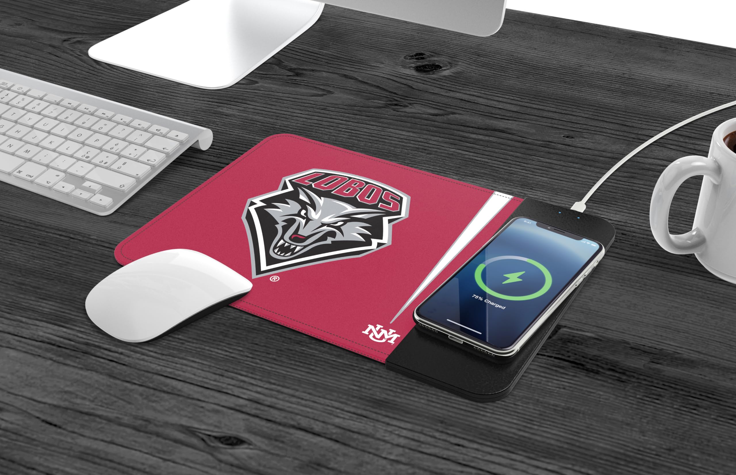 SOAR NCAA Unisex Wireless Charging Mouse Pad with Qi Fast Charging - Perfect for Gaming, Office & Home Use
