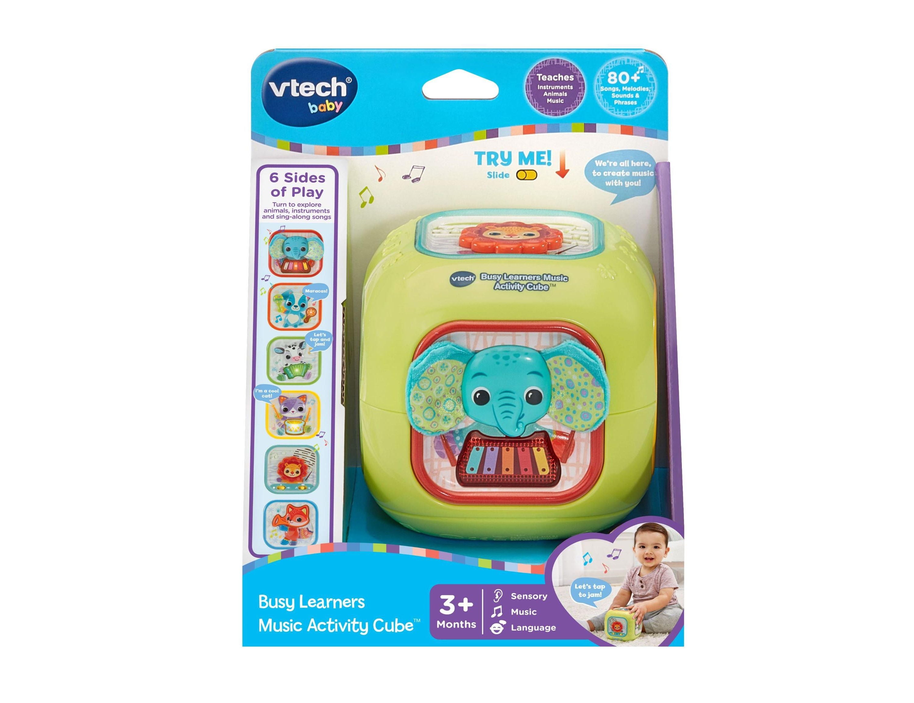 BSYLRNS Musical Animal Activity Cube - Interactive Baby Toy with Lights & Sounds for Early Learning - Perfect for Playtime, Toddler Development & Sensory Stimulation