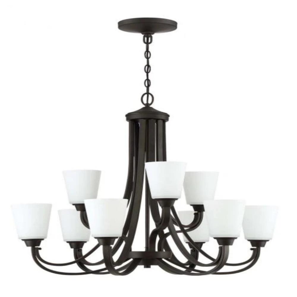 Venice 9-Light Crystal Chandelier - Elegant Dining Room Lighting Fixture for Modern Home Decor | Perfect for Dining Room, Living Room & Entryway