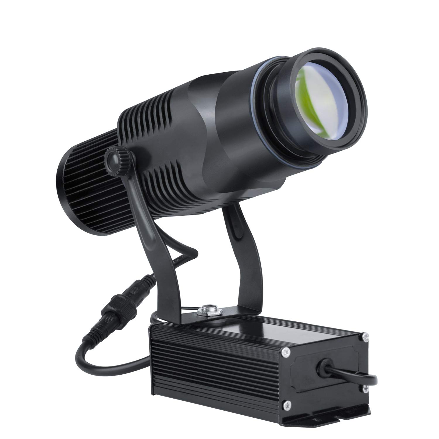 20W LED GOBO Projector Light - IP65 Waterproof Outdoor Logo Projector for Business, Hotel, Wedding & Restaurant Advertising - Perfect for Branding, Events & Nighttime Signage