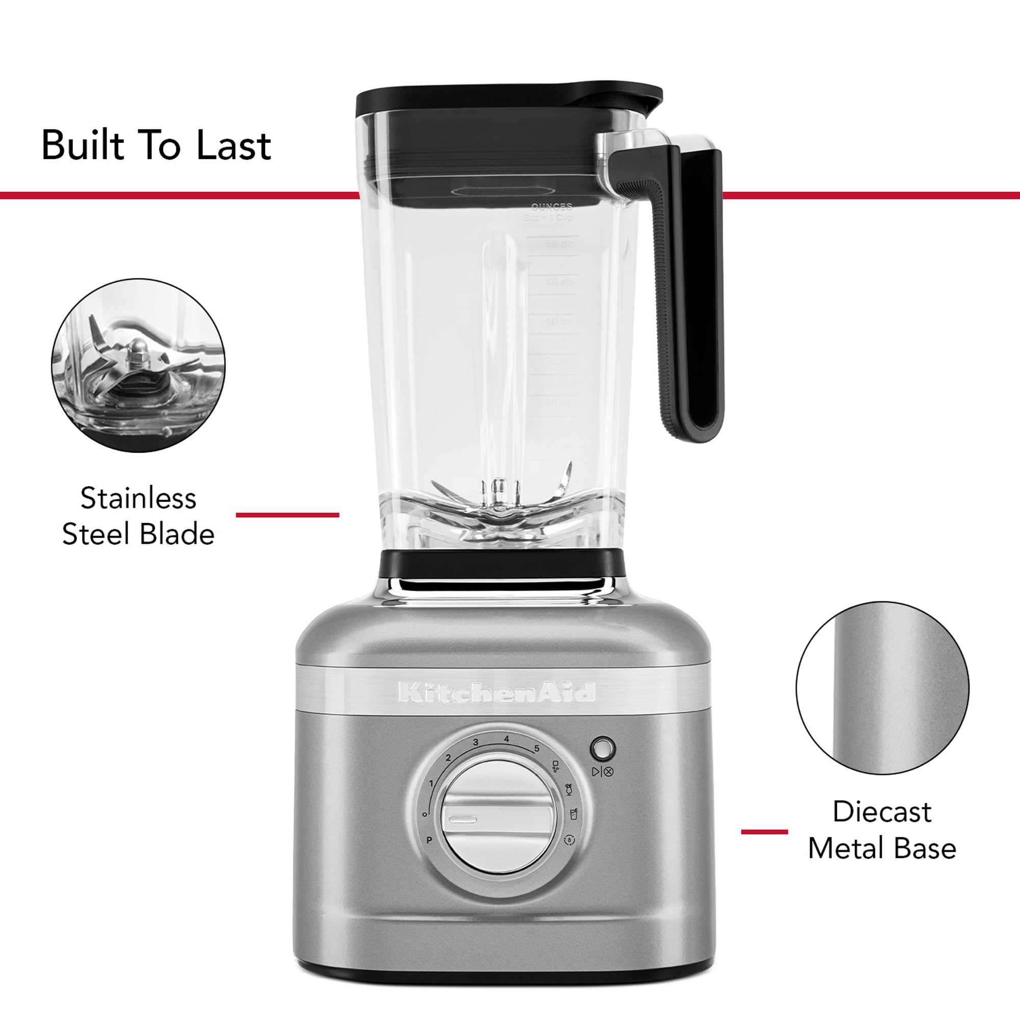 KitchenAid K400 Blender 56oz - Variable Speed with Tamper for Smoothies & Soups