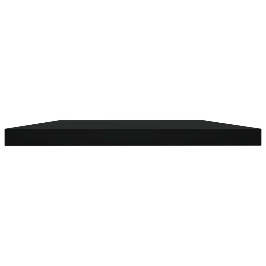 8 Pack Black Floating Shelves 15.7
