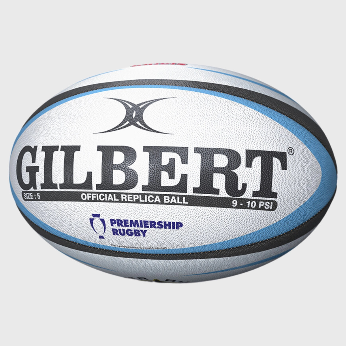 Gilbert Exeter Chiefs Replica Rugby Ball - Official Size 5 Match Ball for Training & Games - Perfect Gift for Rugby Fans & Players - Use for Practice, Matches, or Collectible Display