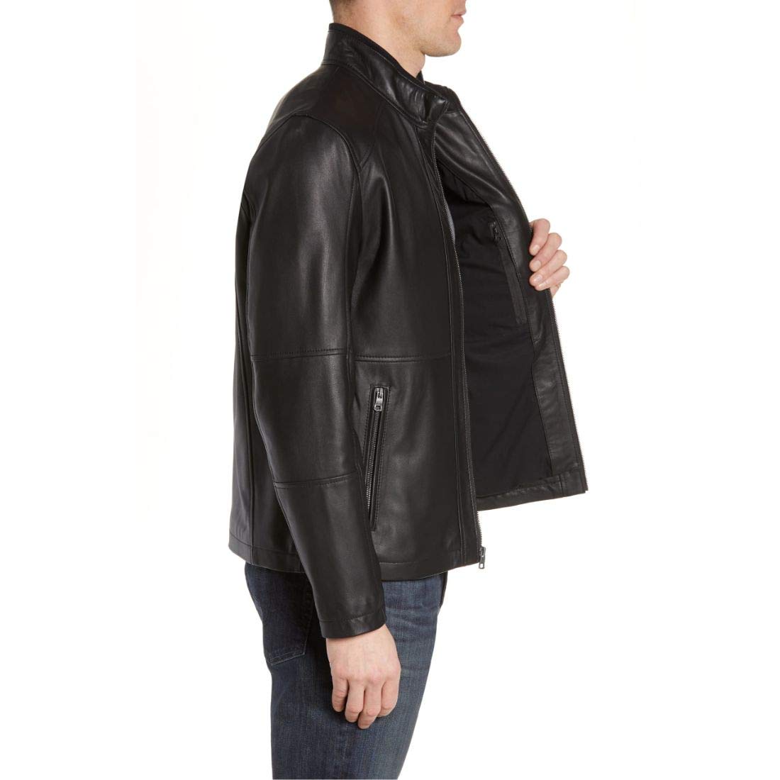 Men's Motorcycle Jacket - Stylish Biker Lambskin Leather Zipper Jacket for Riding & Casual Wear | Durable & Fashionable Outerwear