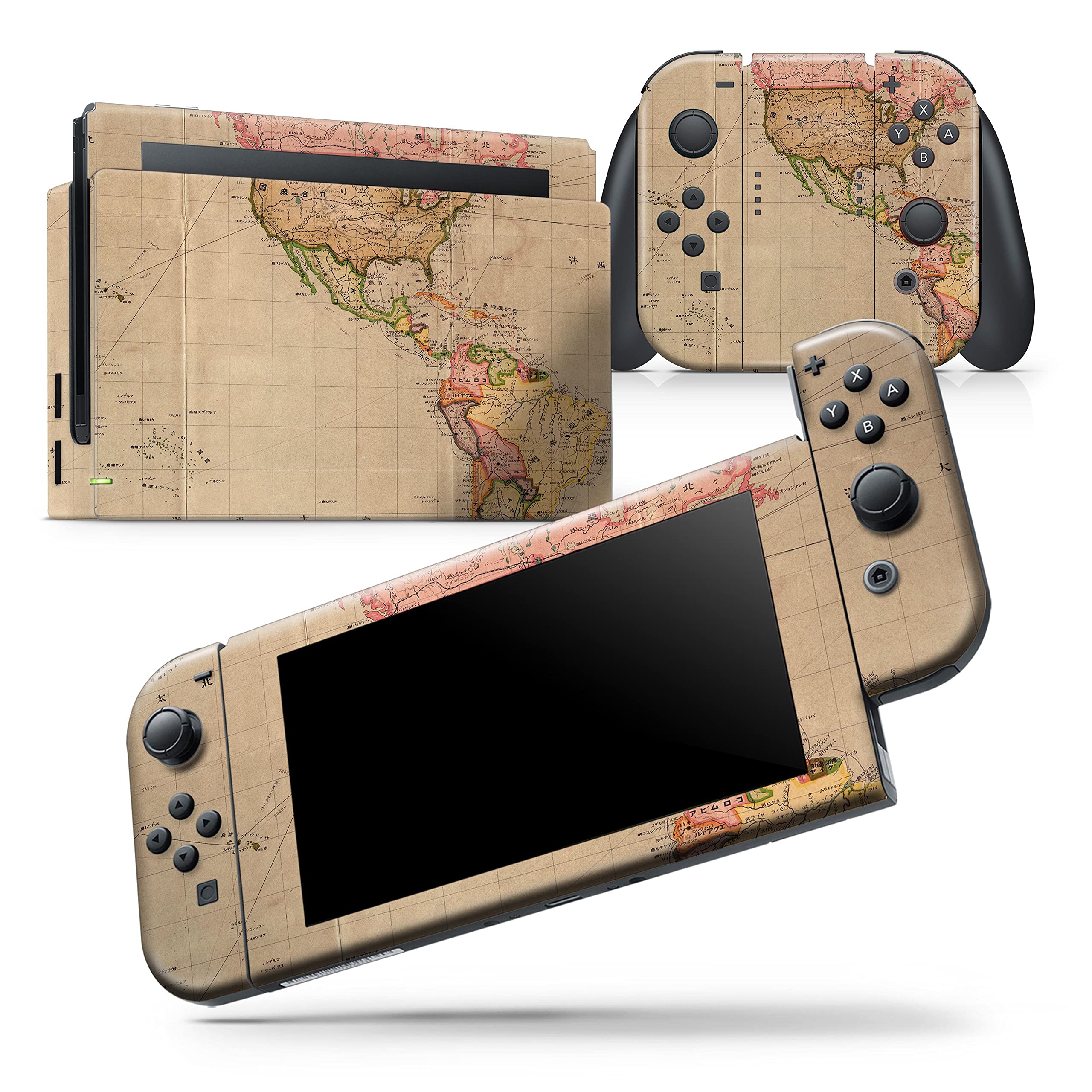 Nintendo Switch Skin Decal - Protective Scratch-Resistant Removable Vinyl Wrap Cover Compatible with Switch Console Bundle - Western World Over Design - Perfect for Gaming Protection and Customization