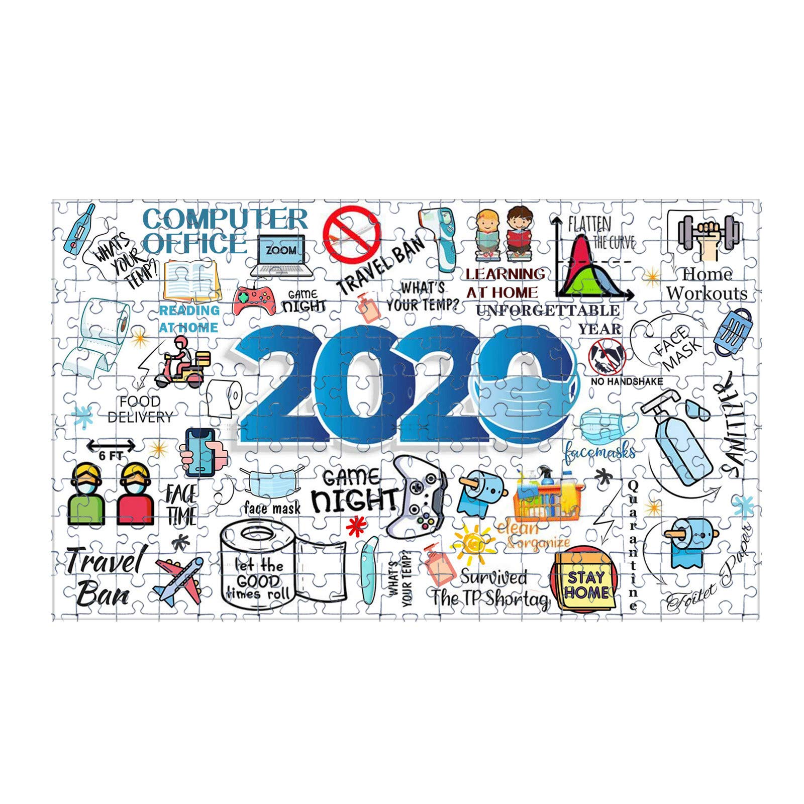 1000 Piece Jigsaw Puzzle for Adults & Kids - Colorful Family Puzzle Toy, Christmas Gift for Children & Adults - Fun Brain Teaser & Stress Relief Activity for Family Game Nights (Multicolor, One Size)