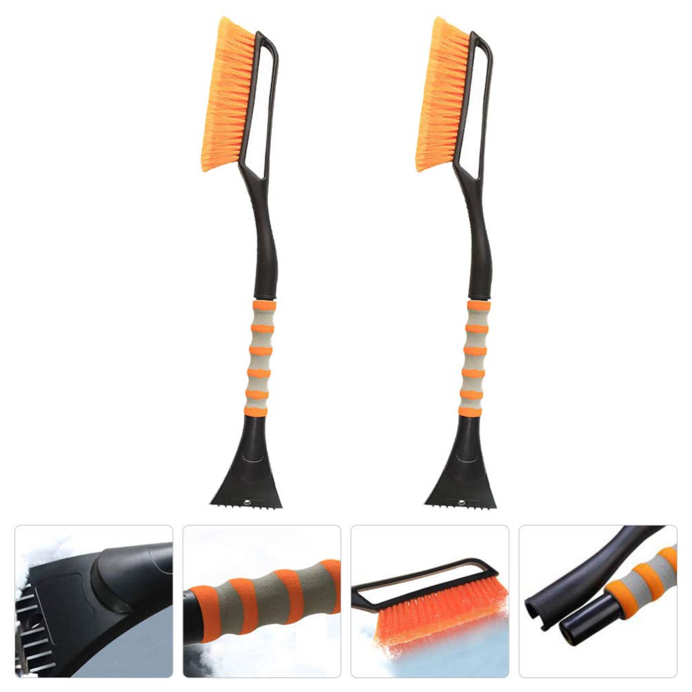 BESPORTBLE 2pcs Car Snow Shovel & Ice Scraper - Winter Vehicle Snow Removal Tool for Windshield Cleaning