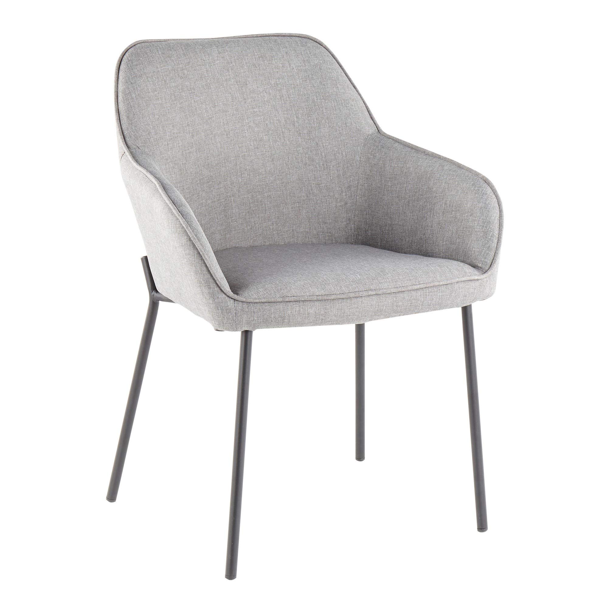LumiSource Daniella Upholstered Dining Chairs Set of 2 - Modern Kitchen Chairs for Dining Table, Comfortable & Stylish Seating for Home, Restaurant, or Office Use