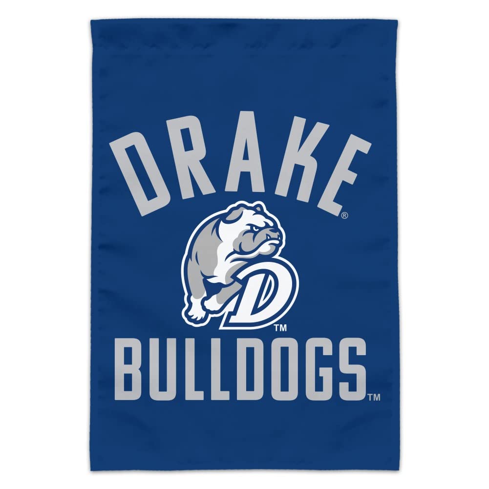 Drake Bulldog Garden Yard Flag - Double-Sided College Team Spirit Decorative Flag for Outdoor Lawn, Yard, and Porch Decor - Perfect for Game Day, Tailgating, and Fan Support