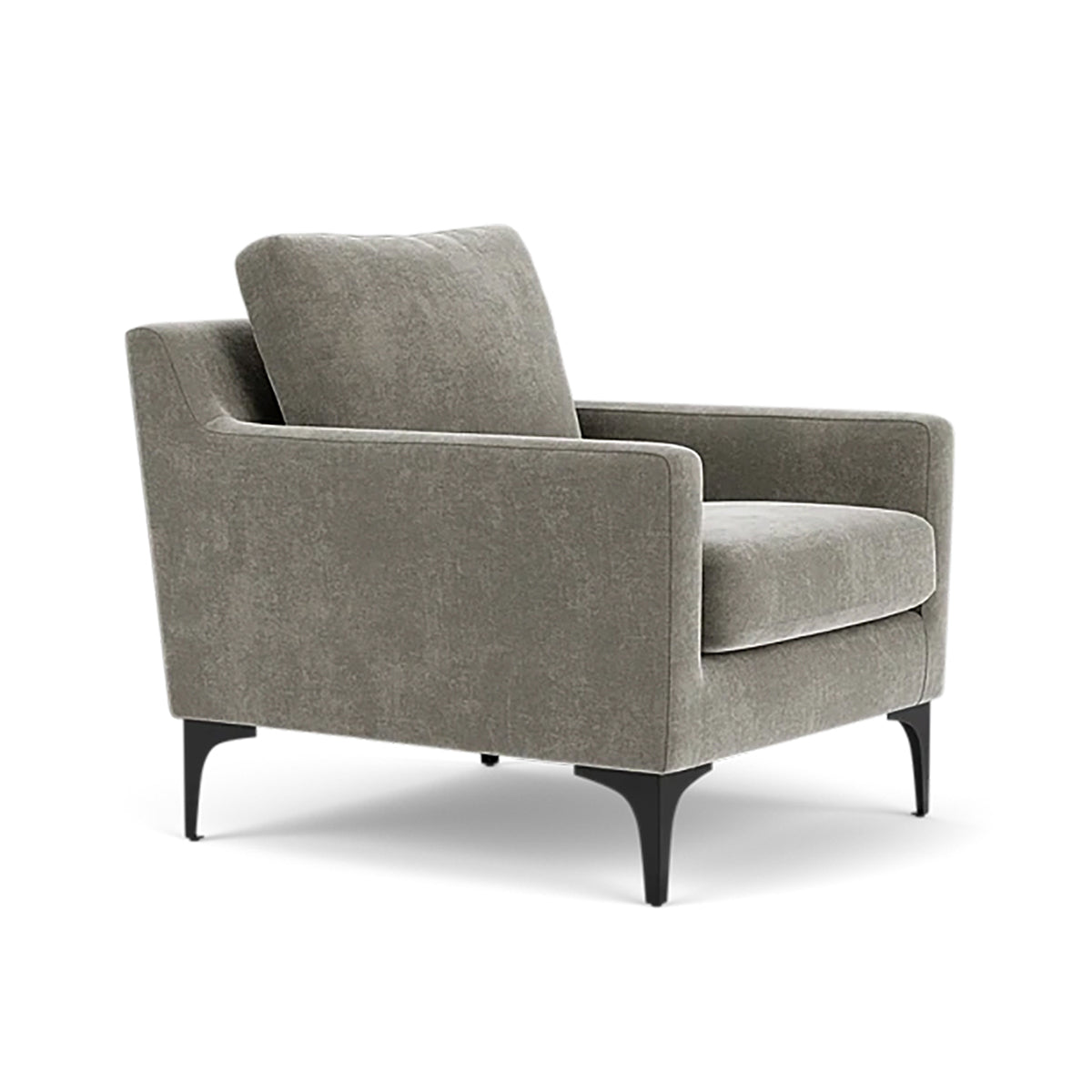 Astha Fabric Armchair - Modern Upholstered Accent Chair for Living Room, Bedroom & Office - Comfortable Lounge Chair with Soft Fabric & Sturdy Frame
