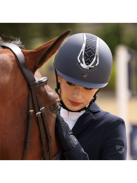 Karben Sonic GXY Equestrian Riding Helmet - Lightweight & Comfortable Safety Hat for Horseback Riding, Show Jumping & Dressage