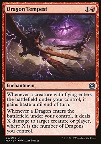 Magic: The Gathering Singles - Dragon Tempest (125) Iconic Masters IMA, Red MTG Card for Commander & Standard Decks - Enhance Your Gameplay with Powerful Dragon Abilities