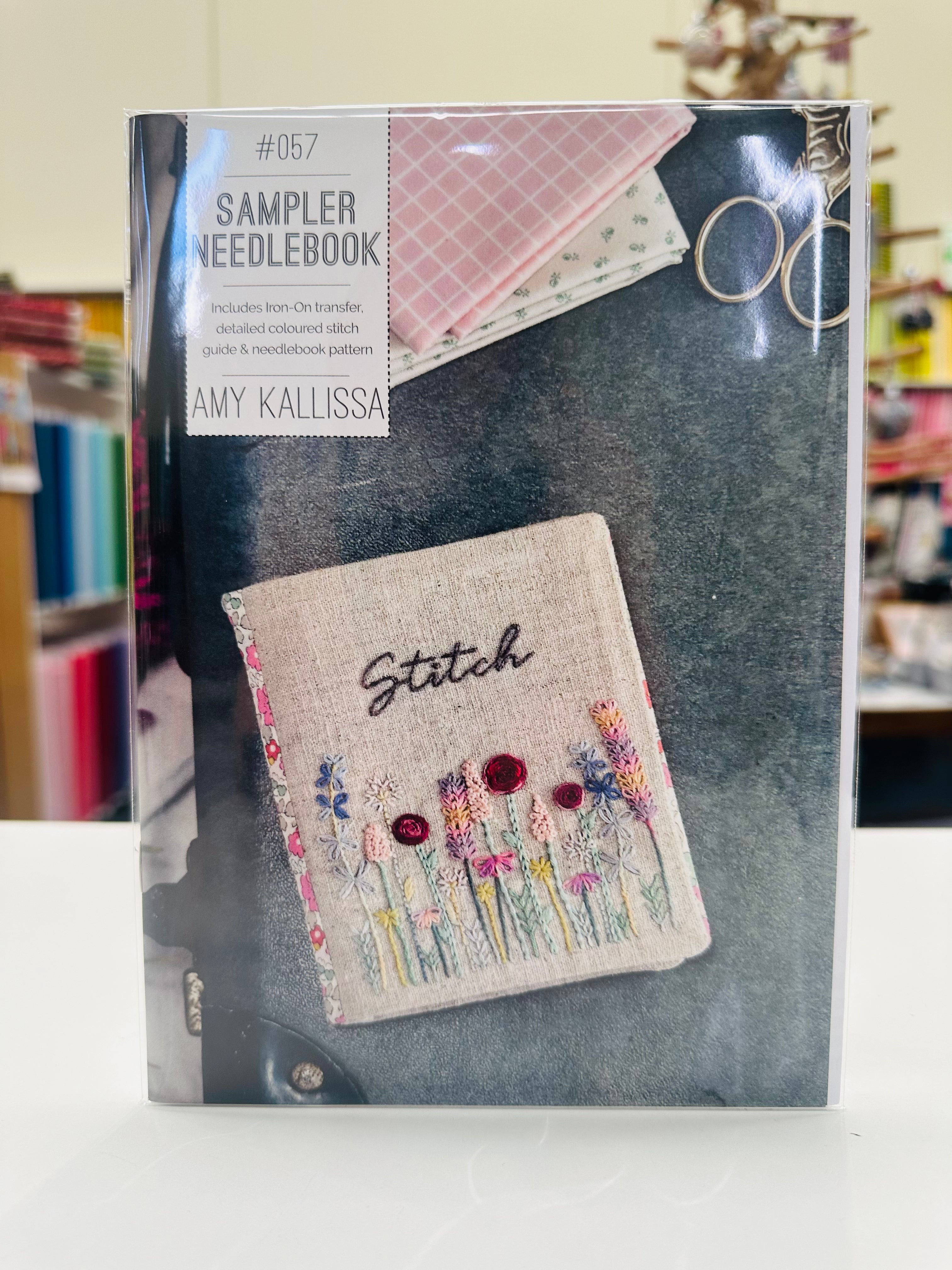 Amy Kallissa Sampler Needlebook - Cross Stitch Embroidery Pattern for Beginners | DIY Sewing Kit for Needlework & Handmade Projects | Perfect for Crafting, Gift Making & Home Decor