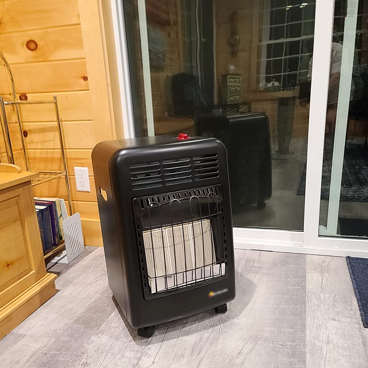 18,000 BTU Portable Cabinet Propane Heater for Outdoor Use - Garage, Patio, Camping & Worksite Heating Solution
