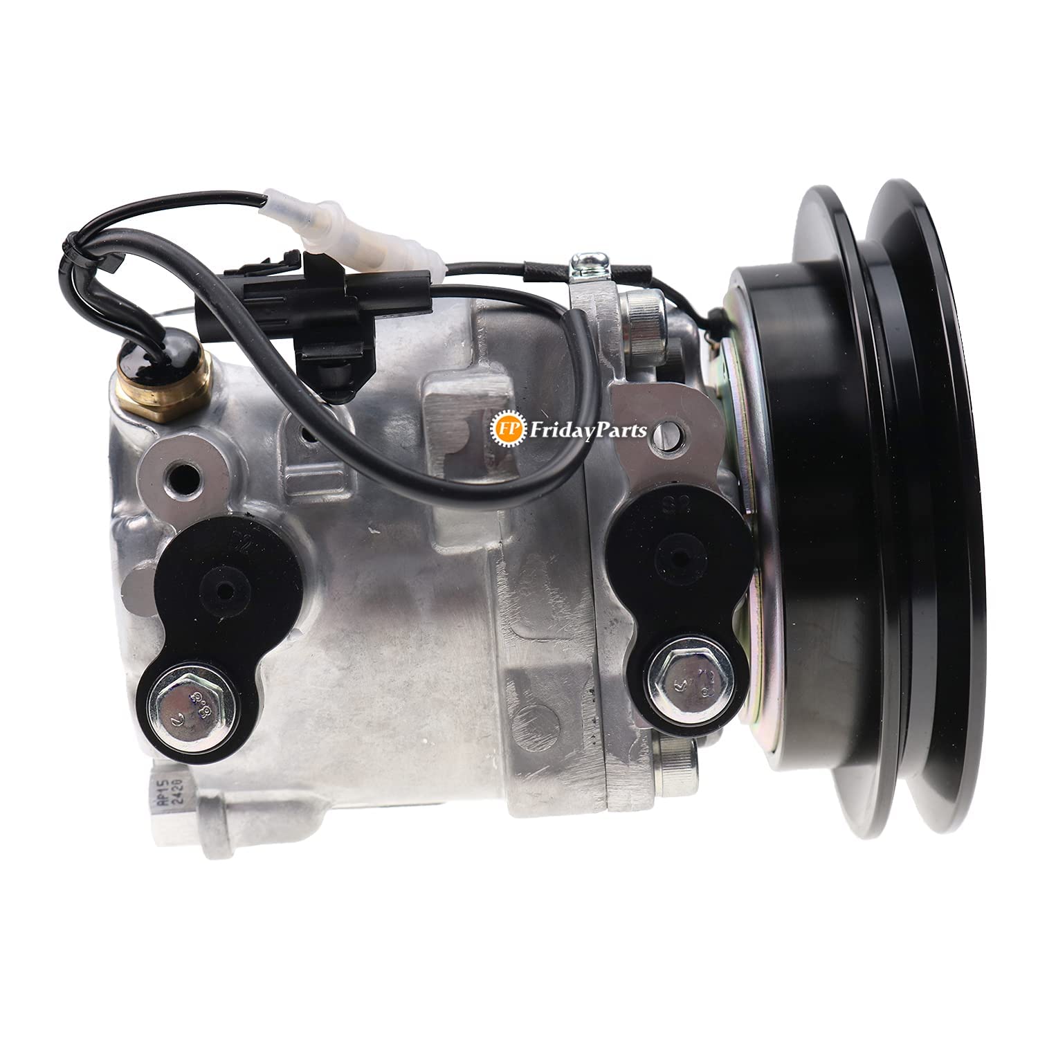 FridayParts RD451-93900 AC Compressor Replacement for Kubota R430 R530 R630 SVL75C SVL75-2C SVL90C SVL95-2SC U35-4 U55 U55-4 | Heavy Duty Air Conditioning System | Perfect for Construction & Agricultural Equipment in Hot Climates