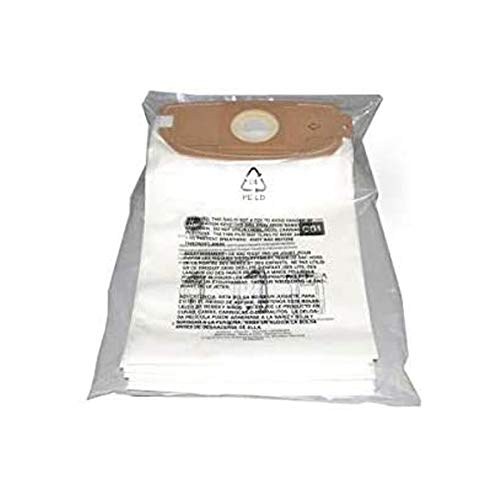 Hoover CH34006 Back Pack Vacuum Cleaner Replacement Paper Bags - 10 Pack (Compatible with CB1-Type, AH10173) - Ideal for Commercial Cleaning, Janitorial Services & Industrial Maintenance