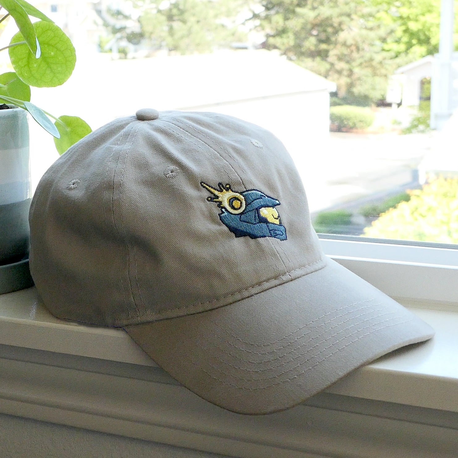 Halo Infinite Stuck Emblem Embroidered Dad Hat - Gaming Cap for Fans, Cosplay & Casual Wear - Perfect for Gaming Events, Daily Outfits & Gift Giving