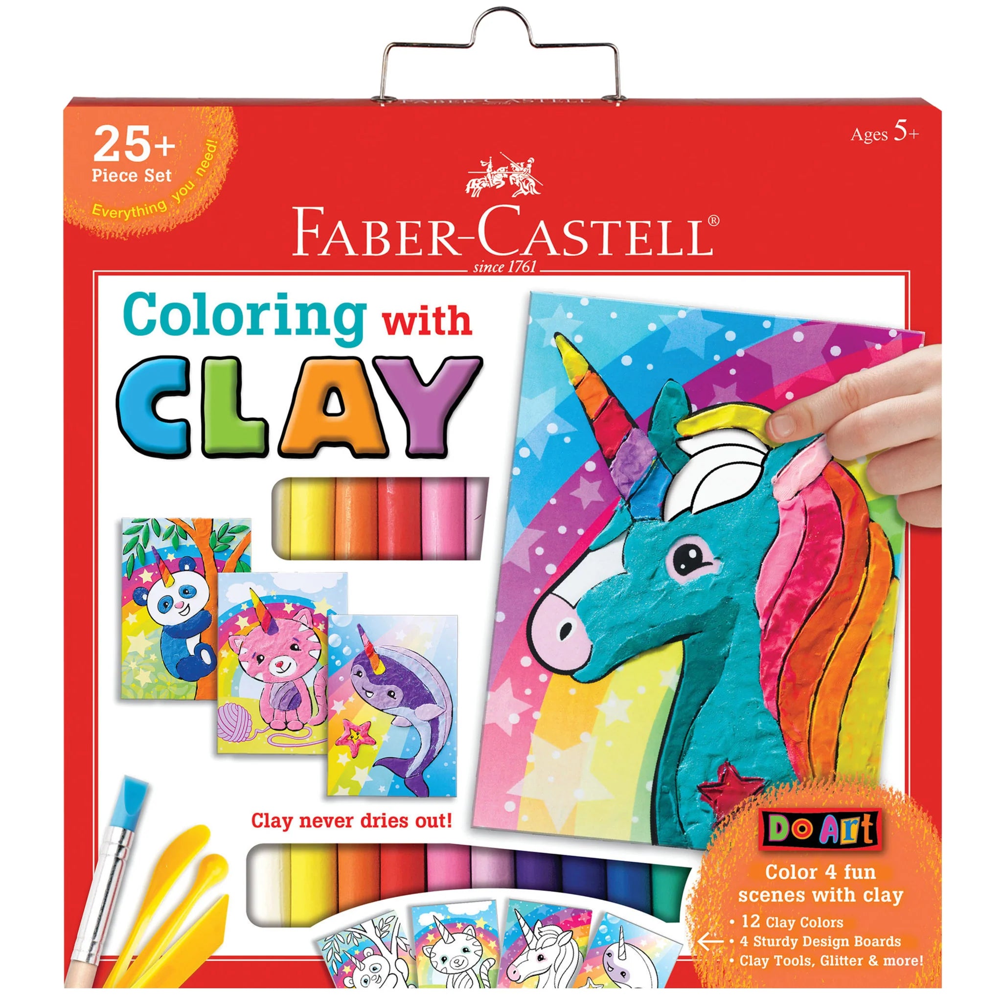 Unicorn & Friends Clay Coloring Kit for Kids - DIY Modeling Clay Set for Creative Play, Arts & Crafts - Perfect for Birthday Gifts, Party Favors, and Classroom Activities