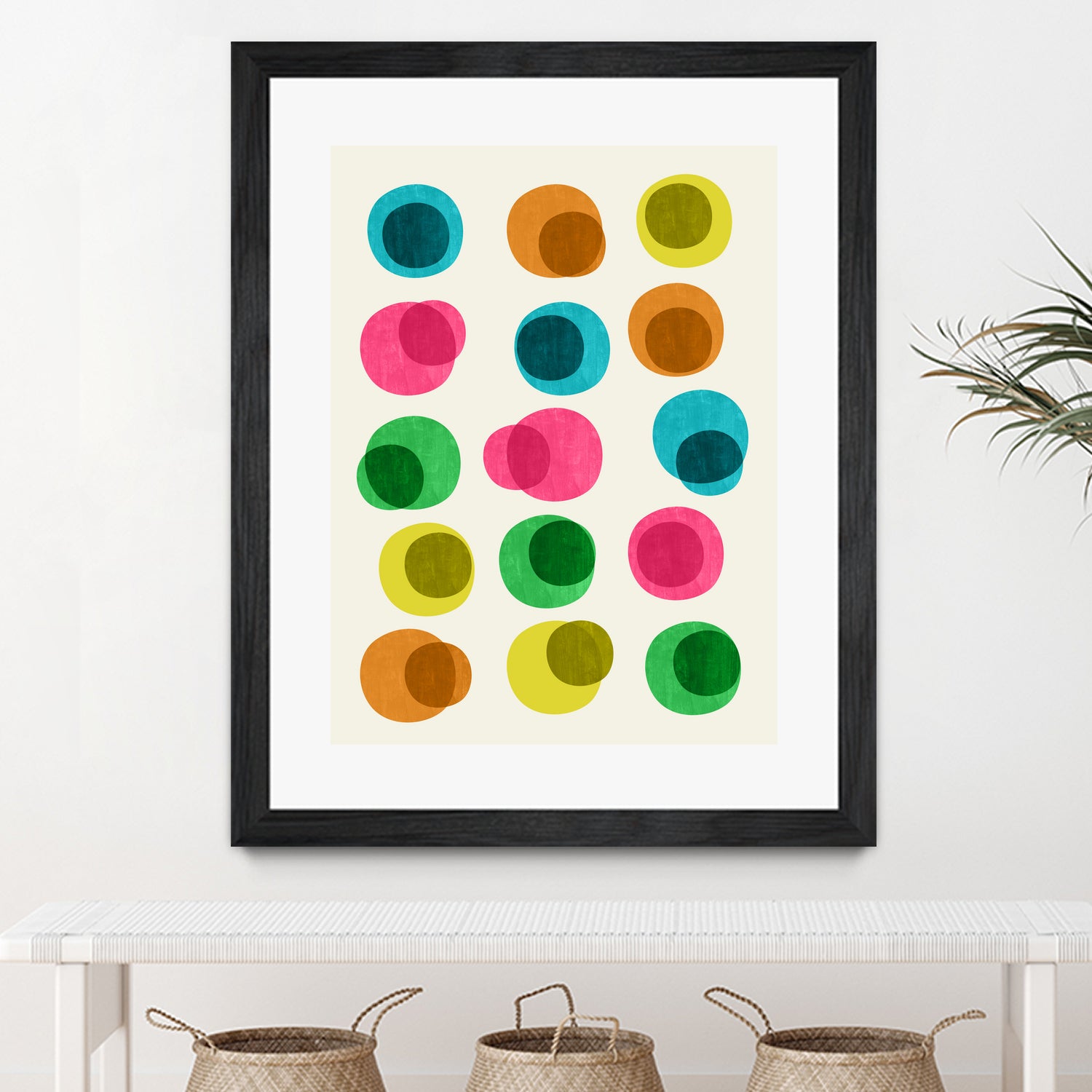 Stylish Circle Pattern Decor - Modern Geometric Wall Art for Home & Office | Perfect for Living Room, Bedroom, and Workspace Decorations