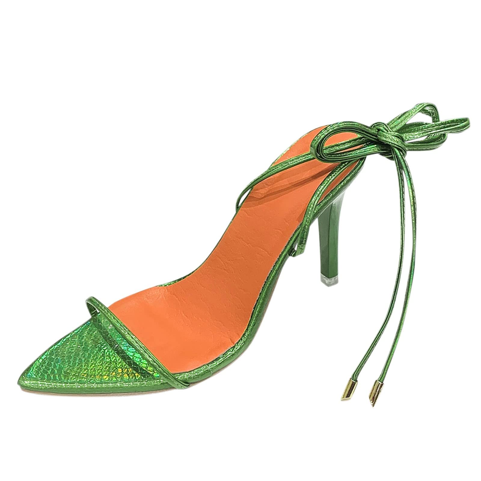 Women's Casual Summer Sandals - Fashionable Snake Print Pointed Toe High Heel Strap Sandals for Spring & Summer | Perfect for Beach, Party & Date Night Outfits