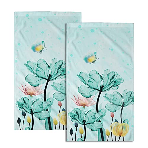 Teal Modern Flower