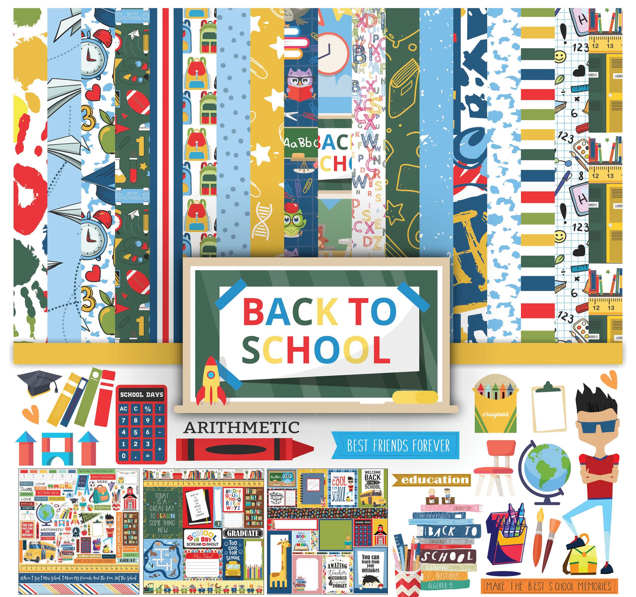 Inkdotpot Double-Sided Scrapbook Paper Kit 12