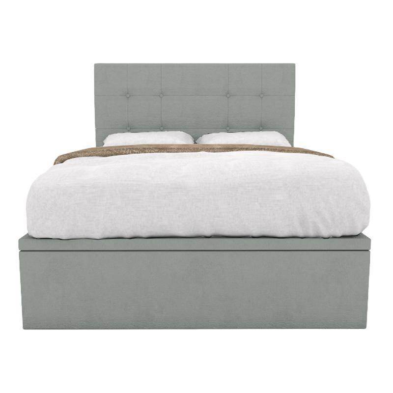 Jaxon Fabric Storage Bed - Under Bed Storage Organizer with Drawers, Queen Size, Gray - Perfect for Small Bedrooms, Dorms & Apartments to Maximize Space