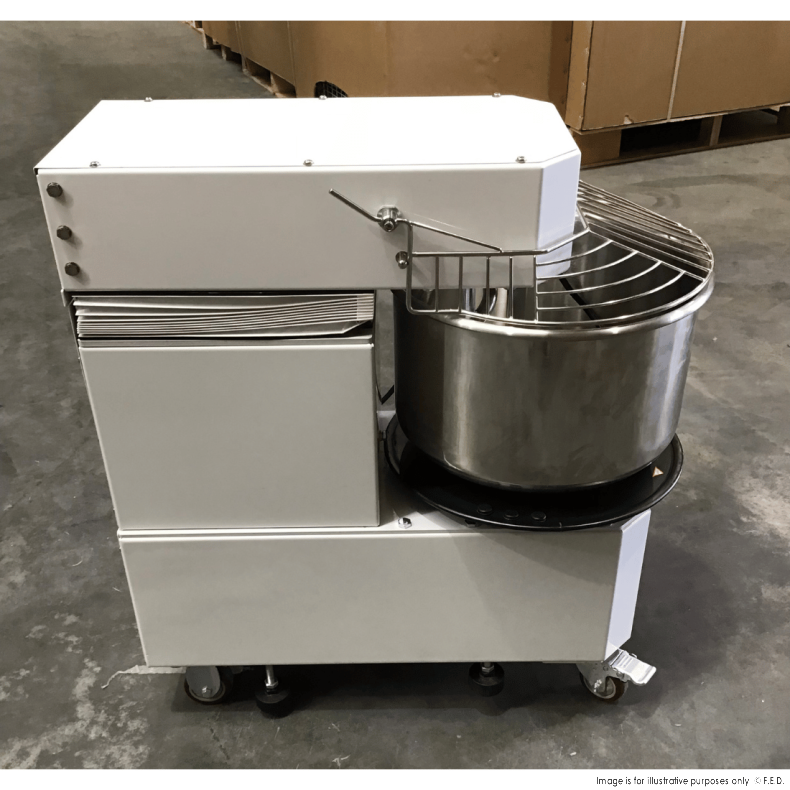 Yasaki 30L Tilting Head Removable Bowl Spiral Mixer - Commercial Dough Kneader for Bakery, Pizza & Pastry | HTD 30L QLD262 Model | Perfect for Restaurants, Bakeries & Catering Businesses