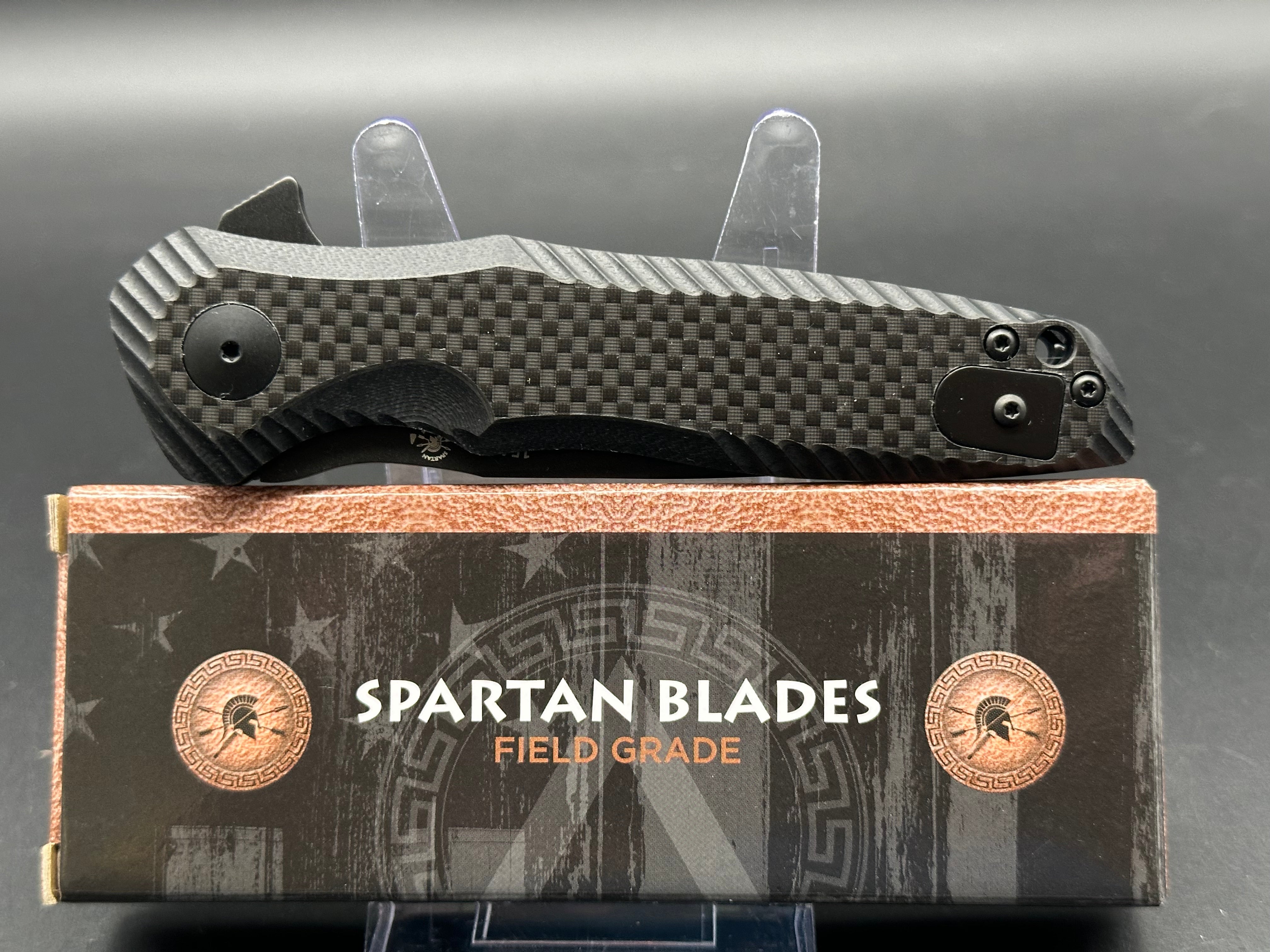 Spartan Blades Poros Liner Lock Folding Knife - Black Tactical EDC Pocket Knife for Outdoor Camping, Hiking & Survival