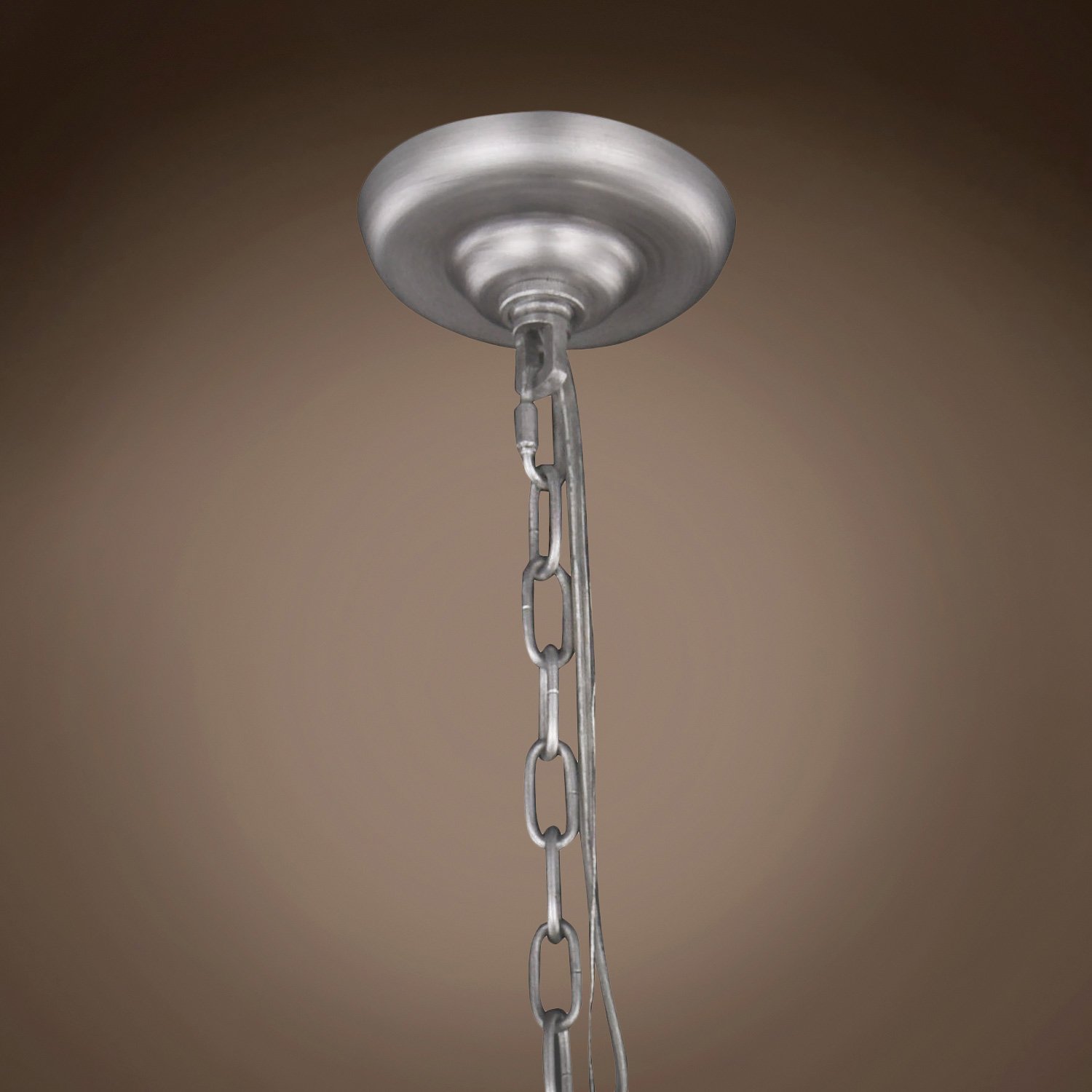 5-Light Transitional Teardrop Glass Chandelier - 18