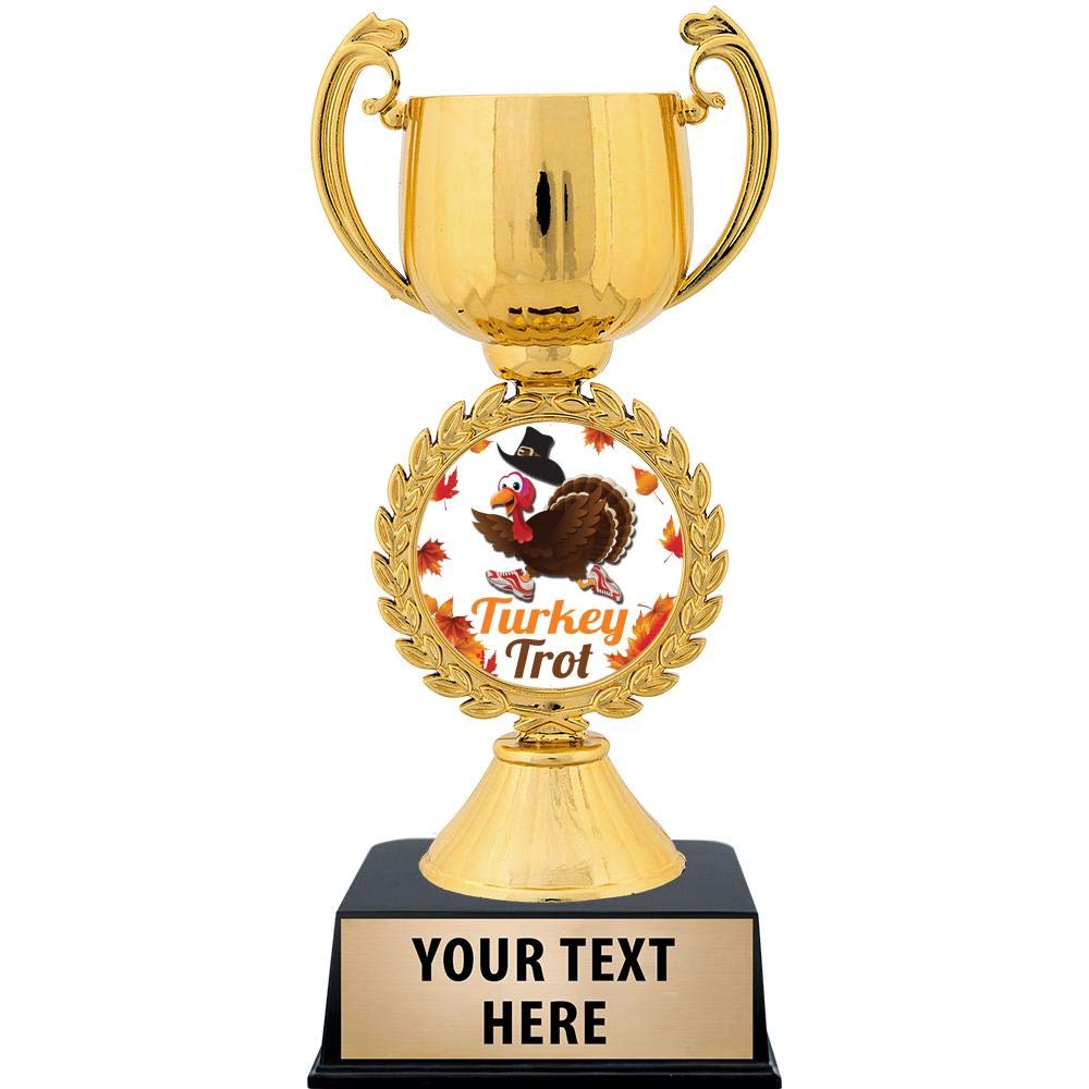 Personalized Turkey Trot Trophy - 7.25