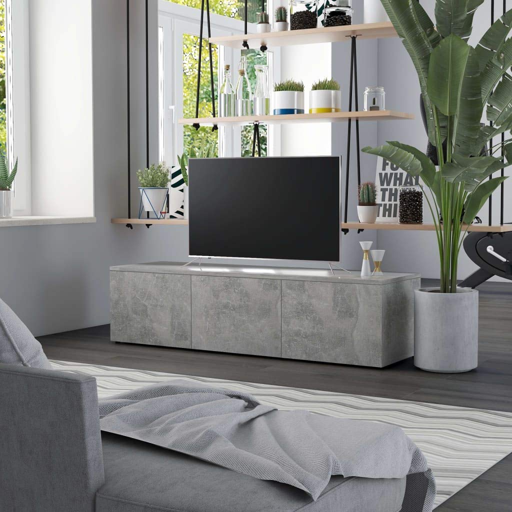 Modern 55 Inch TV Stand - Wooden Media Console with 3 Drawers, Minimalist Entertainment Center for Living Room - 47
