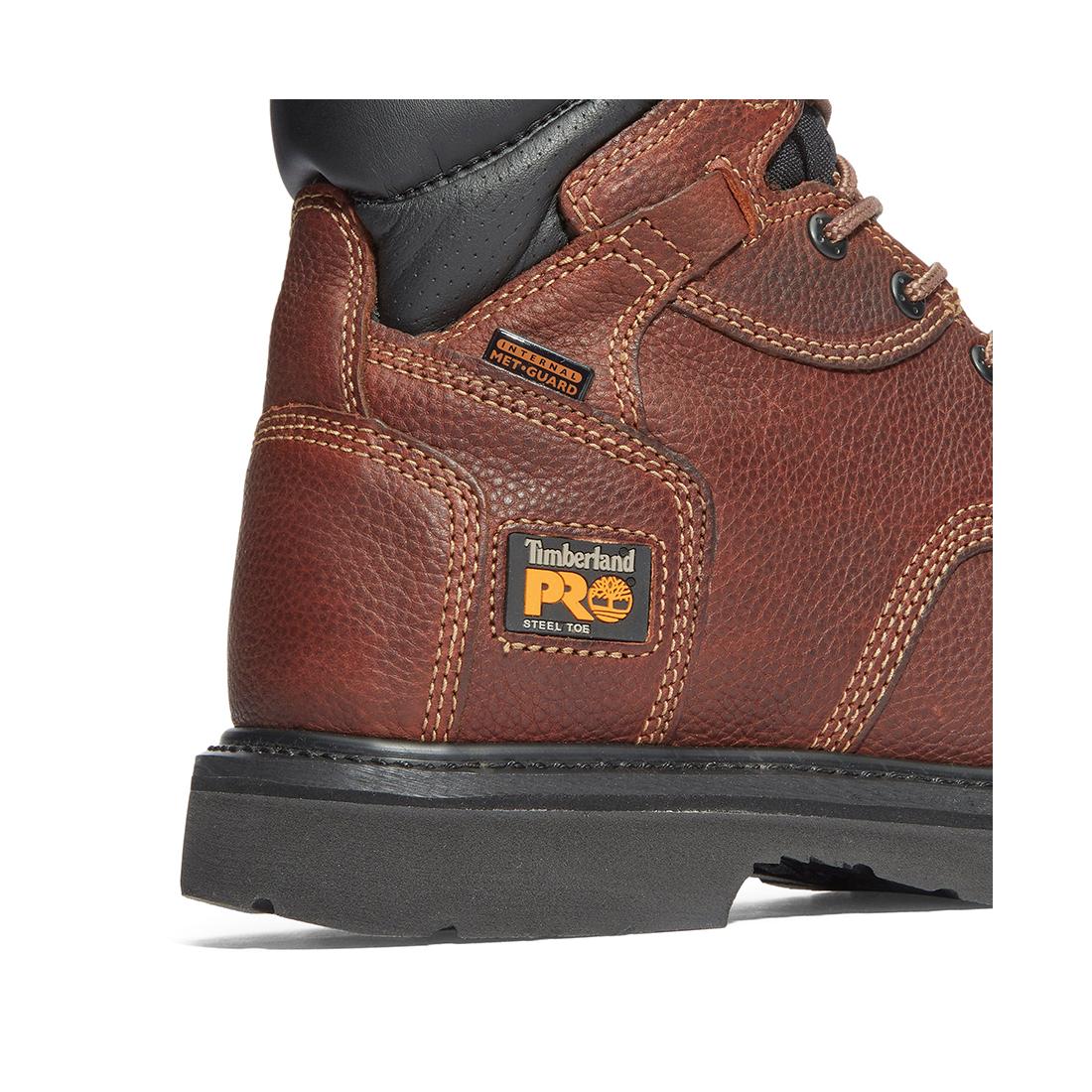 Flexshield Img 6 Inch Steel Toe Work Boots for Men - Brown Safety Shoes for Construction, Warehouse & Outdoor Work