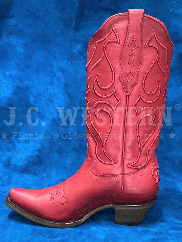 Corral Z5073 Women's Western Boots - Red Snip Toe with Stitch Pattern | Perfect for Country Dancing, Rodeos & Cowgirl Fashion