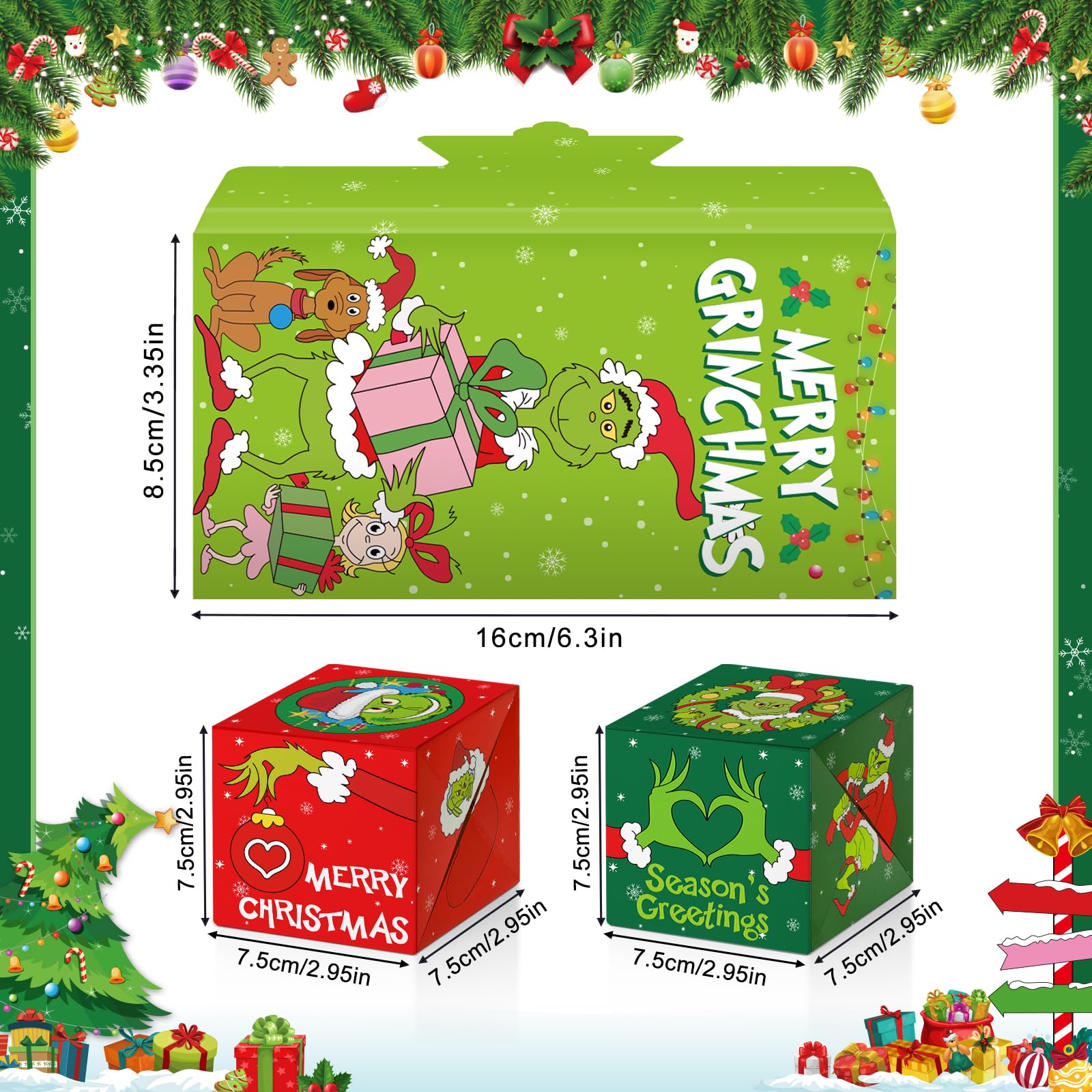 Christmas Money Explosion Gift Box - Pop Up Card with Confetti for Kids & Adults | Fun Cash Gift for Holidays