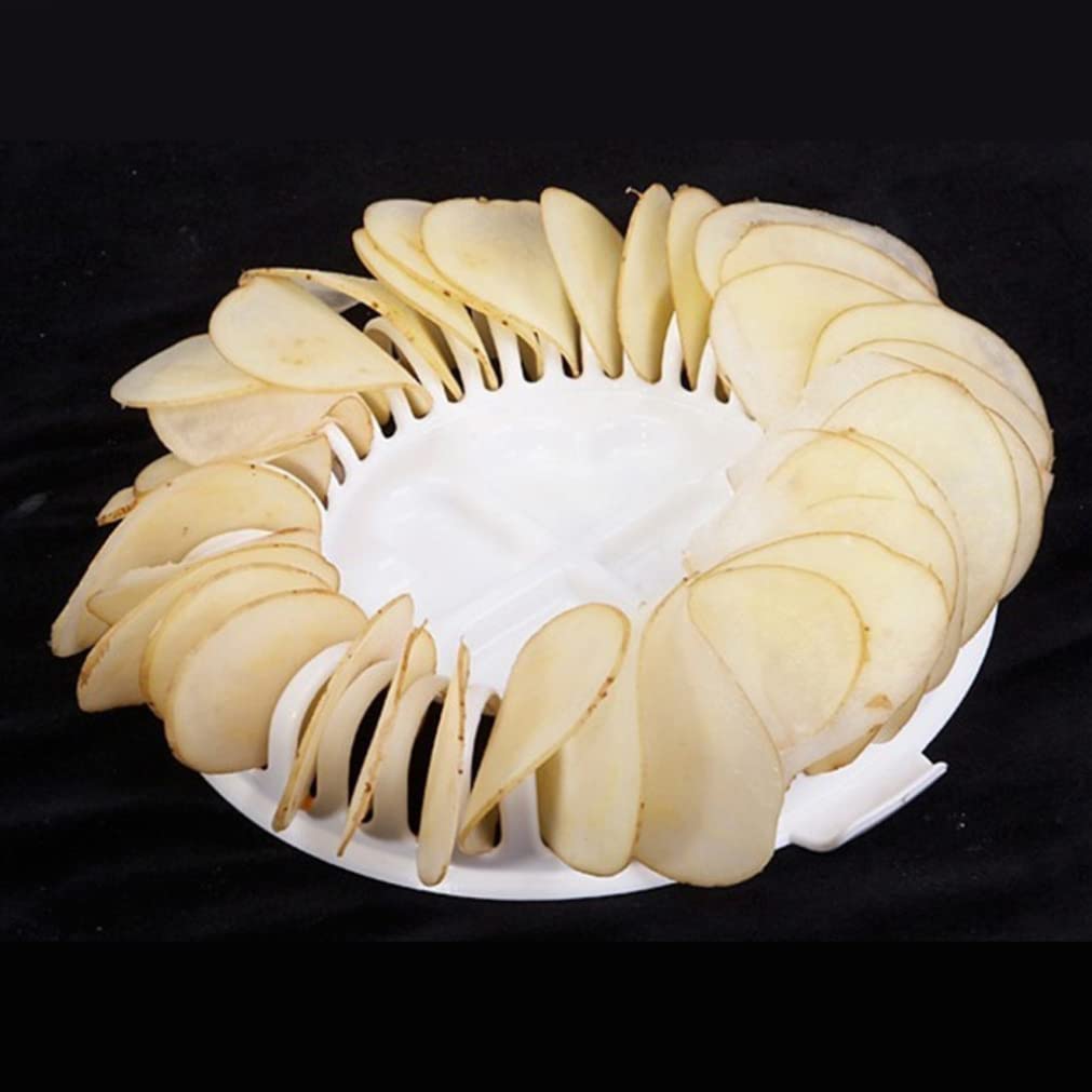 Liummrcy DIY Potato Chips Slicer - Stainless Steel Potato Chipper & Crisp Maker - Home Kitchen Tool for Making Homemade Potato Chips - Perfect for Snacks, Parties, and Family Gatherings