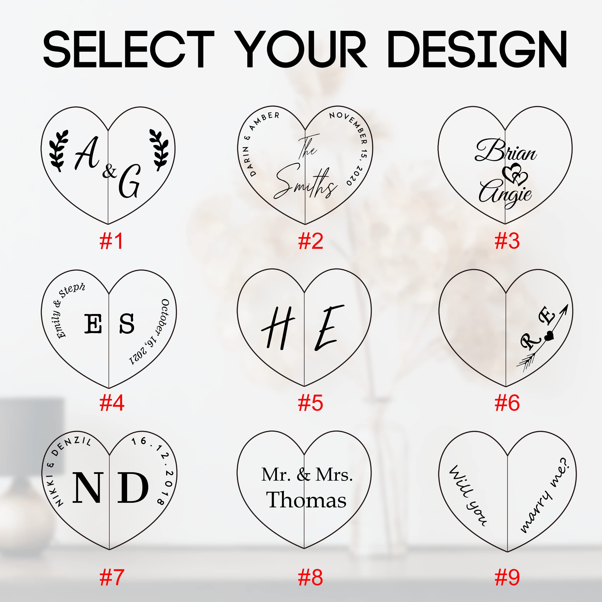Personalized Wooden Heart Jewelry Box with Magnetic Closure - Engraved Double Ring Holder for Proposal, Wedding & Engagement - Romantic Gift for Women, Brides & Couples - Perfect for Anniversaries, Valentine's Day & Special Occasions